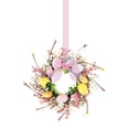 thumbnail image 2 of Easter Egg Candle Rings Wreaths Artificial Spring Easter Egg Berry Wreath For Front Door Hanging Kitchen Cabinet Wreath With Ribbon For Porch Wall Window Farmhouse Decor, 2 of 9