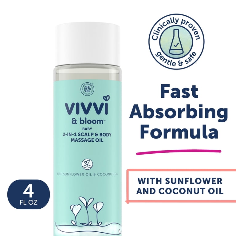 Vivvi & Bloom 2-in-1 Baby Scalp & Body Oil, 4 oz photo 1
