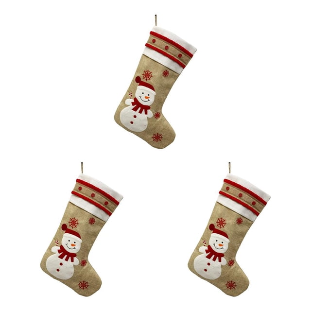 Calcetín de Navidad Injueey Almacenamiento Casa Decoración Colgantes Type4 NO4