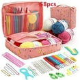 thumbnail image 1 of DIY Knitting Tools Kits Portable Crochet Hand Novice Beginners Multi-color Storage Kits, 1 of 7