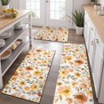 thumbnail image 2 of Pioneer Flower Floral Print Pattern Kitchen Rugs Sets Of 3,Kitchen Runner Rugs Non Skid Washable,Decorative Kitchen Floor Mats for Kitchen,Sink,Laundry,17"x30"+ 17"x47" + 17"x59", 2 of 6