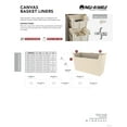 thumbnail image 4 of Rev-A-Shelf Sidelines 18" Canvas Cloth Closet Basket Liner, Tan, CBLSL-181405-T1, 4 of 4