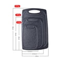 thumbnail image 2 of Durable Kitchen Cutting Boards, Convenient and Durable Design With Easy To Clean Surfaces, Perfect Sizes Set For Every Cutting Need, Non-Porous, Non-Cracking, With Non-Slip Handles, 3 Pieces, 2 of 5