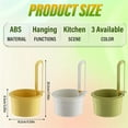 thumbnail image 7 of Kitchen Sink Draining Strainer Basket,Multi-Purpose Hanging Sink Strainer Basket,Kitchen Sink Food Waste Catcher,Press to Open The Waste Basket for Home Kitchens Garbage Leftovers,Yellow, 7 of 7