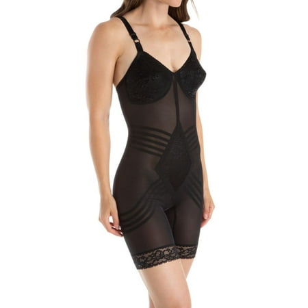 

Women s Rago 9071 Shapette Long Leg Body Briefer with Contour Bands (Black 34B)