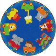 thumbnail image 2 of Flagship Carpets FE417-27A Tapis Rond Choo Choo, 6 Pieds, 2 of 4
