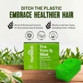 thumbnail image 5 of (2 pack) Herbishh Tea Tree & Mint Shampoo Bar – Tea Tree Oil Soap Bar for Oily Hair & Scalp Cleanse – Solid Travel Size Shampoo for Men & Women – Minty Deep Cleansing, 3.53 oz, 5 of 9