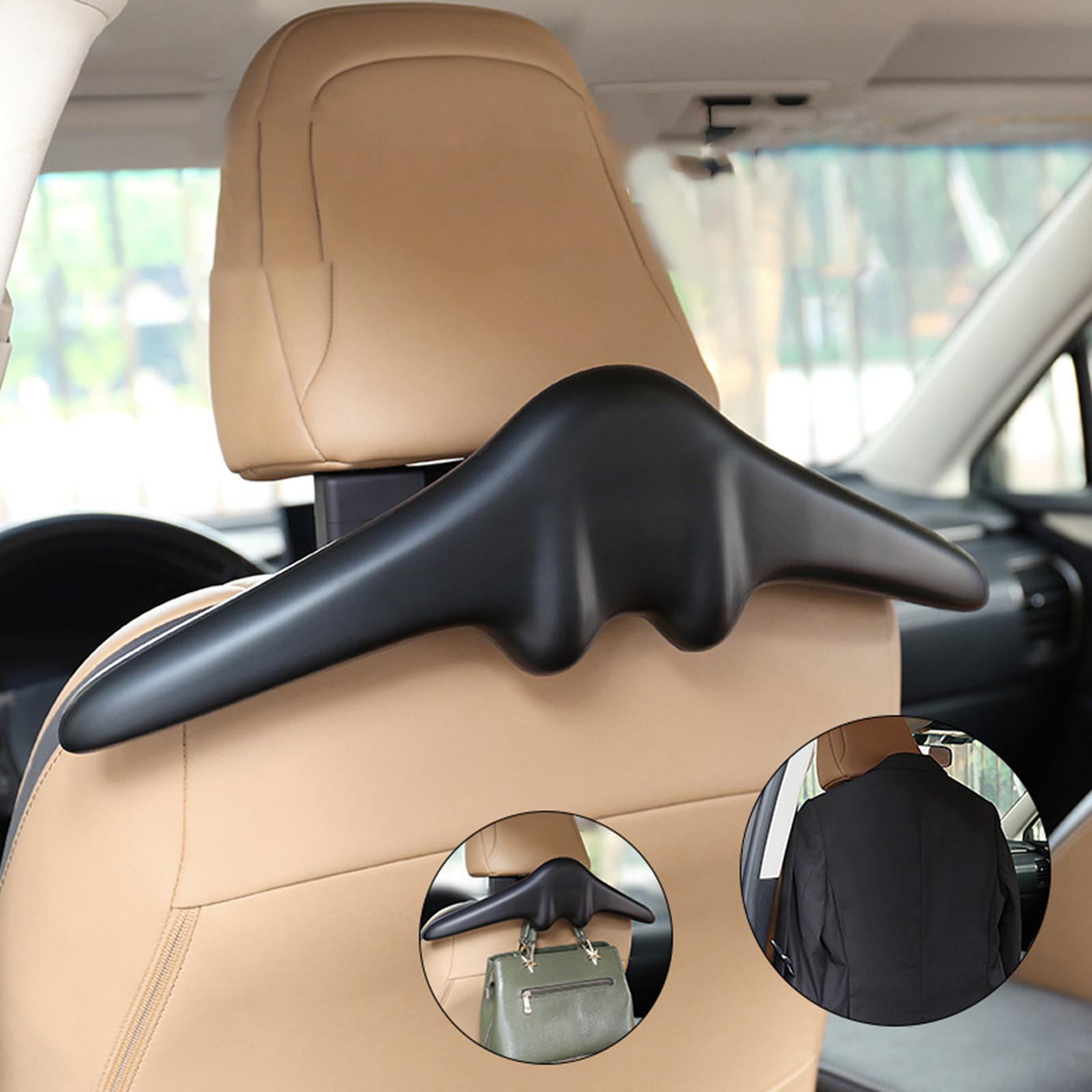 Multifunctional Car Coat Hangers Handle Hanging Hook Portable PU Leather Headrest Clothes Hanger Fits for Household Bags Suit Travel Storage Walmart
