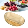 thumbnail image 3 of Fruit Bowl Spacious Capacity Centerpiece Bowl for Snacks Candies Amber, 3 of 11