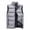 Gray, variant on KeShDi Puffer Vest for Men Stand Collar Sleeveless Zip Up Casual Winter Vest Coat with Pockets Green 4X
