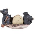 thumbnail image 1 of Conjunto de 6 osos de tamaño real en canoa hecha a mano con adorables figuritas de osos negros | Decoraciones de osos negros para el hogar, 1 of 6