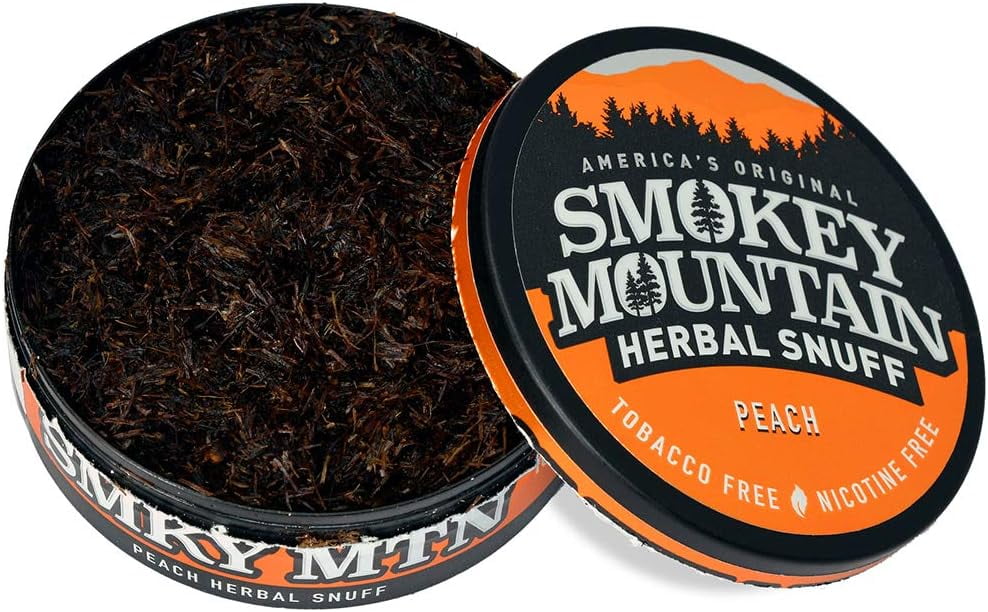 Smokey Mountain Herbal Snuff - Classic - 1-Can - Nicotine-Free and  Tobacco-Free