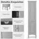 thumbnail image 5 of Costway Armario Alto de Baño con 5 Niveles de Almacenamiento Gabinete Independiente Organizador Estrecho para Cocina 37 x 37 x 160 cm, 5 of 9