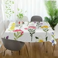 thumbnail image 6 of GZHJMY Herb Wild Flower Tablecloth, Rectangle Waterproof Washable Polyester Table Cover for Picnic Dinner Holiday Party Decor, 54 x 72 Inch, 6 of 7