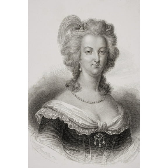 Posterazzi DPI1857248 Marie Antoinette 1755-1793. Queen of France Wife of Louis XVI. Engraved by S. Freeman Poster Print, 12 x 18