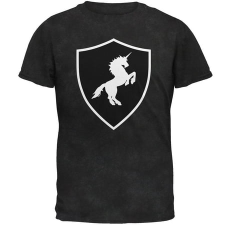 Halloween Knight Shield Costume Unicorn Mens Soft T Shirt