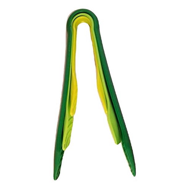 3 Piece Nesting Serving Tongs Set 6", 8" and 10" Tongs Green