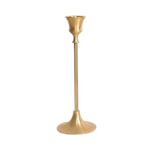 Portavelas vintage de metal dorado, base for velas aromáticas, soporte decorativo for cenas a la luz de las velas