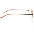 thumbnail image 3 of Womens Optical Eyewear - Oval Shape, Plastic Full Rim, Olive Brown, 3 of 4