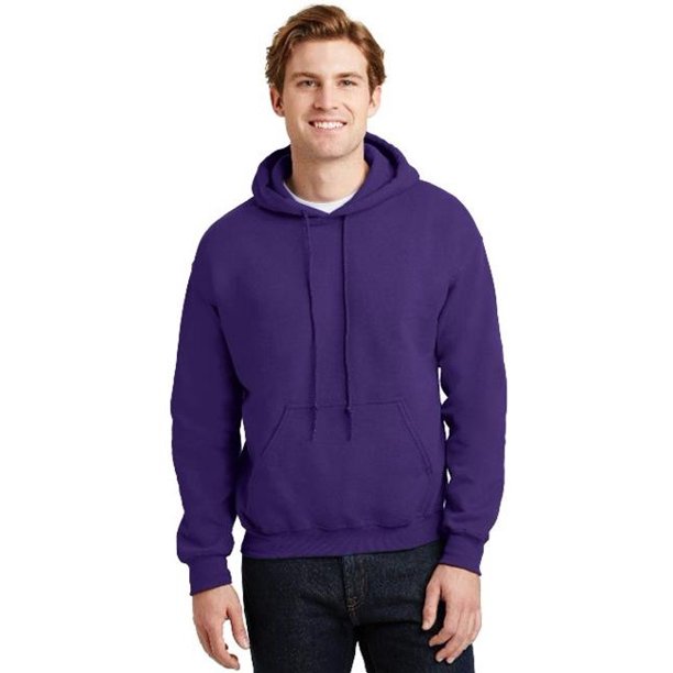 purple gildan sweatshirt