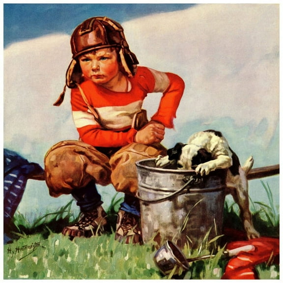 Marmont Hill "Young Pilot" by Curtis Painting Print on Canvas