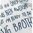 thumbnail image 4 of Big Brother's New Baby Announcement Youth T Shirt Tee Boys Infant Toddler Brisco Brands 6M, 4 of 5