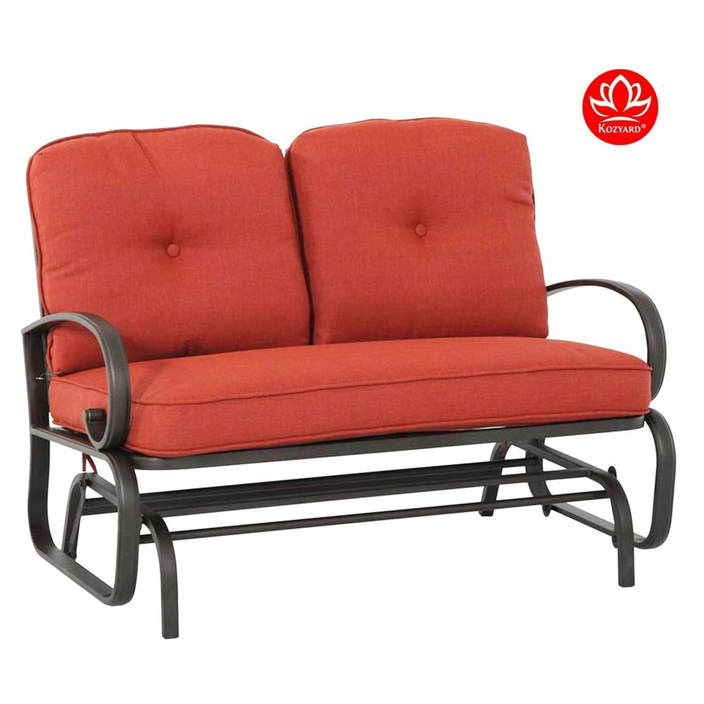 Kozyard Cozy Two Rocking Love Seats Glider Swing Bench/Rocker For Patio