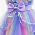 thumbnail image 6 of mgoYE 2t Girl Dress Easter Flower Girl Dress Kids Lace Party Wedding Dresses, Floral Embroidered Toddler Tulle Dresses for Girls(Purple,11-13 Years), 6 of 9