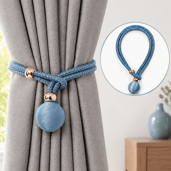 Gaoxin Curtain Tiebacks, 1Pc, Adjustable Modern for Thin and Thick Window Draperies