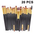 thumbnail image 1 of Juego de 20 brochas de maquillaje profesionales, brochas sintéticas premium para base, polvos, rubor, sombras, correctores, cosméticos para ojos, kit de brochas de maquillaje., 1 of 8