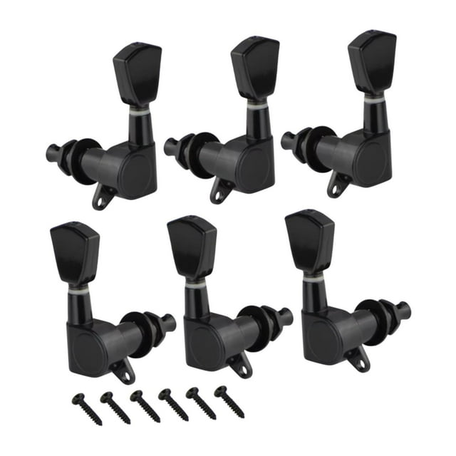 BELOVING 6 Pcs Piquets d'Accord de Cordes de Guitare pour Guitare Électrique Guitare Classique Folk Noir