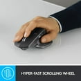 thumbnail image 5 of Logitech MX Master Wireless Mouse Navy Blue– Use on Any Surface, Ergonomic Shape, Hyper-Fast Scrolling, Rechargeable, for Apple Mac or Microsoft Windows Computers, Meteorite, 5 of 5