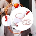thumbnail image 6 of Milageto Goose Hat Cute Decoration Plush Animal Hat for Performance Weddings Birthday with ring, 6 of 8