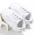 thumbnail image 1 of ITFABS Espadrilles Bébé Mode à Rayures Antidérapantes Semelle Souple Chaussures de Berceau, 1 of 2