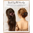 thumbnail image 7 of AWAYTR 6 Pack Matte Flat Hair Claw Clips, Large Oval French Clips, No Slip Strong Grip for Yoga, Daily & All Hair Types, 7 of 7
