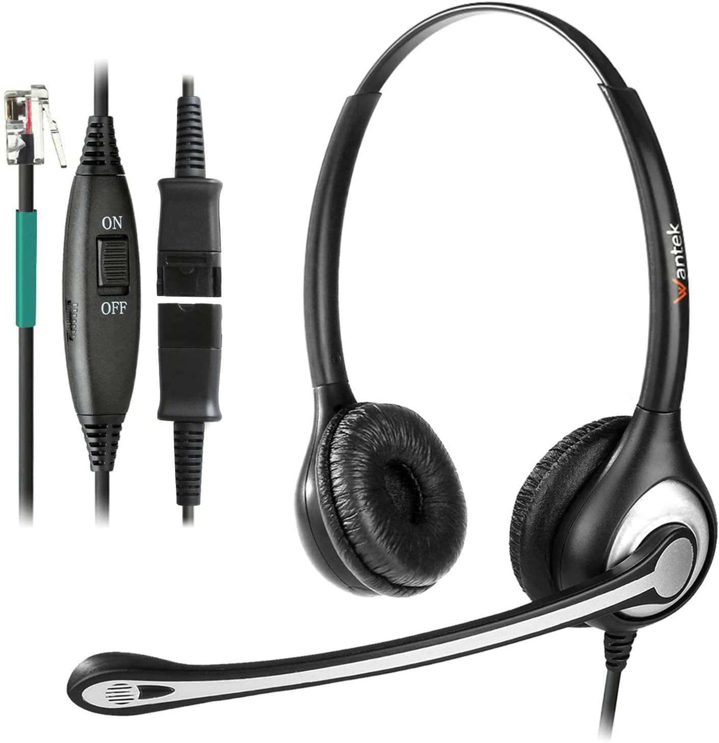corded telephone headset