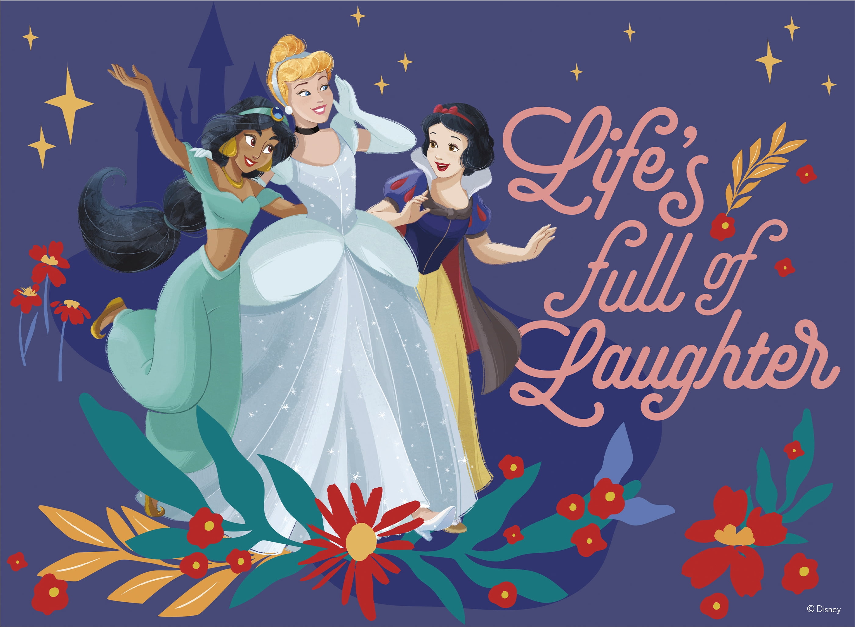 Ceaco Disney Life's Full of Laughter Glitter 100-Piece Interlocking Jigsaw Puzzle for Children Ages 6+