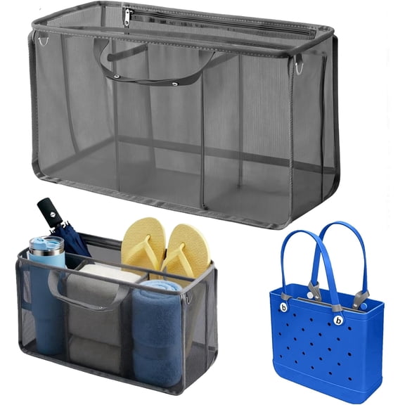 PADUKU Organizer Inserts for Bogg Bag Accessories - Lightweight Mesh Divider Pouch for Easy Organization, Perfect for the Medium Bogg Bags and Beach Totes