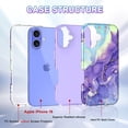thumbnail image 2 of Casetego for iPhone 16 Case (2024),[Military Grade Drop Tested] Marble Pattern Design Slim Rugged Shockproof Protective Anti-Scratch Phone Cover for Women Girls Men,Light Purple, 2 of 7