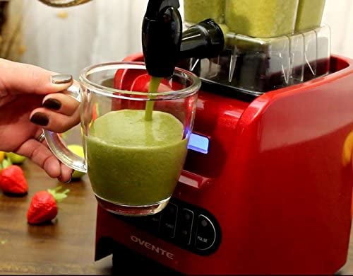 OVENTE Kitchen Countertop Blender with Dispenser Stainless Steel Blade & 1.5L BPA-Free Portable Easy Clean Jar, 1000 Watt Base Powered Electric Mixer for Smoothie Protein Shakes, Black BLH1000B