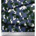 thumbnail image 3 of Soimoi Modal Satin Fabric Two Tone With White Camouflage Printed Fabric 1 Yard 42 Inch Wide, 3 of 3
