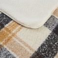 thumbnail image 5 of Woolrich Bloomington Mid-Century Faux Mohair to Sherpa Fabric Throw in Tan, 5 of 8