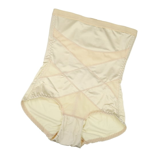 Vocoste High Waist Women Slimming Body Shaping Tummy Control Shapewear Control Panties Underwear L Beige