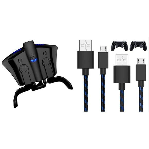 Collective Minds Strike Pack Adaptateur de Manette F.P.S. Dominator avec MODS & Palettes pour PS4 Câble de Charge de Manette pour PlayStation 4