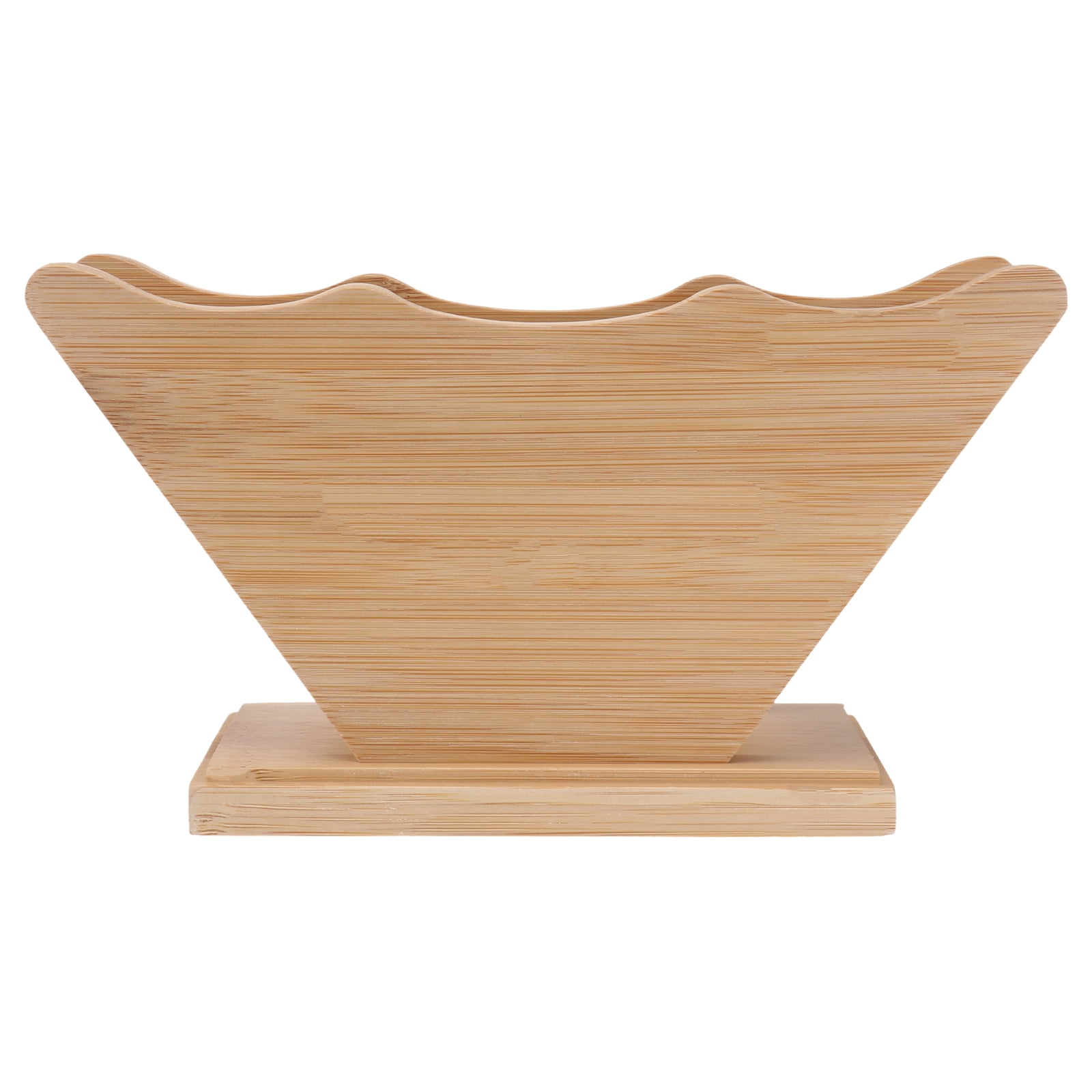 Bamboo Coffee Filter Holder Filter Paper Dispenser Rack Square Cone