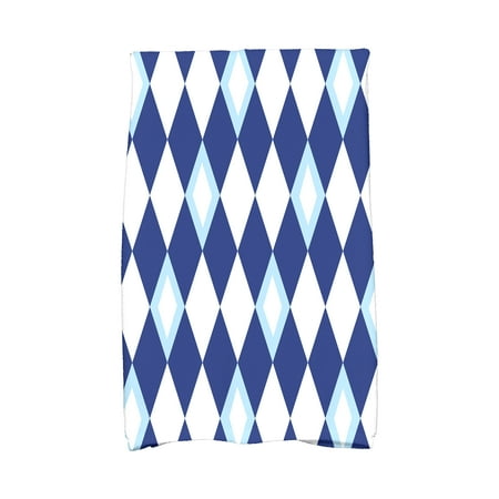 

Simply Daisy 16 x 25 inch Harlequin Geometric Print Kitchen Towel Royal Blue