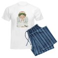 thumbnail image 6 of CafePress - Christmas Cute Baby Angel Praying Pajamas - Men's Light Loose Fit Cotton Pajama Set, 6 of 7