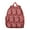 Red-3, variant on Ethnic Floral Students Backpack - Classic Chic Aesthetic Vibrant Indian Tribal Paisley Design, Comfortable Dual Shoulder Support, Water-Repellent Lightweight Backpack