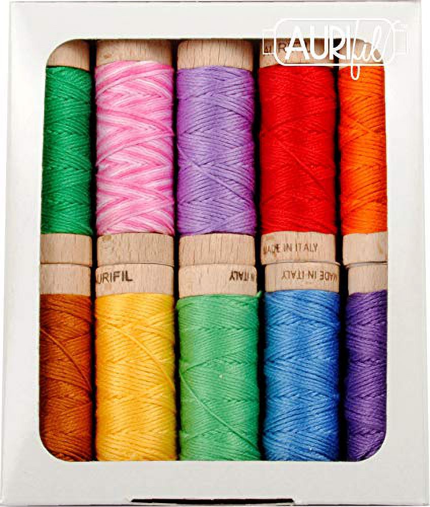 Darlene Zimmerman Watercolors Aurifil Thread Kit 10 Small Spools Aurifloss DZ30WC10