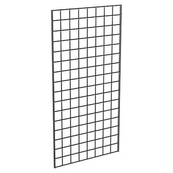 Grid Panel for Retail Display ? Perfect Metal Grid for Any Retail Display, 2? Width x 4? Height, 3 Grids Per Carton (Black)